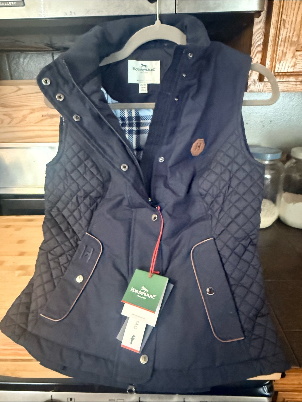 *** BRAND NEW W/TAGS**** Horseware Ireland Newmarket Gilet Woman’s Vest Navy 4